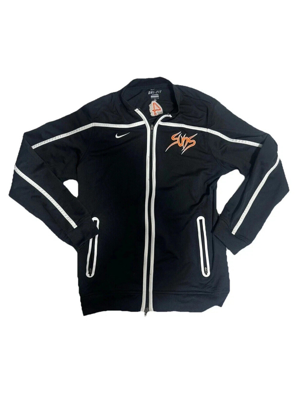 Nike NBA Phoenix Suns Showtime Warmup Jacket Mens Large Black Dri-Fit Full Zip